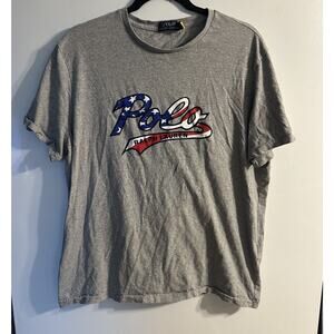 Polo Ralph Lauren American Flag Shirt Patriotic 4th Of July Independence Day - L